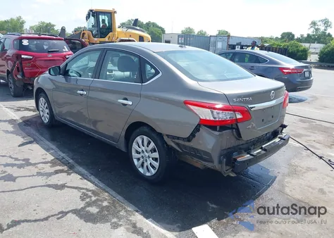 2015 Nissan Sentra Fe+ S/S/Sl/Sr/Sv z USA, uszkodzony, nr VIN 3N1AB7AP2FL654726